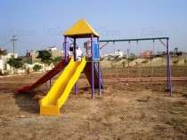 Outdoor Playground Slide & Swing Set
