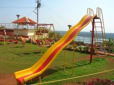 Playground wavy slide